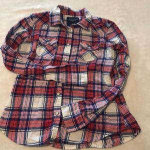 American eagle flannel plaid shirt